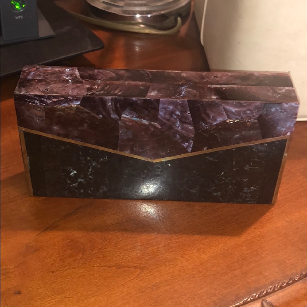 J Mendel clutch mother of Pearl